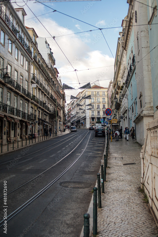 Lisbon, Portugal streets in summer 2022