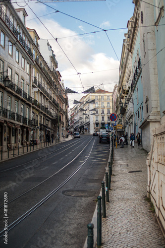 Lisbon  Portugal streets in summer 2022