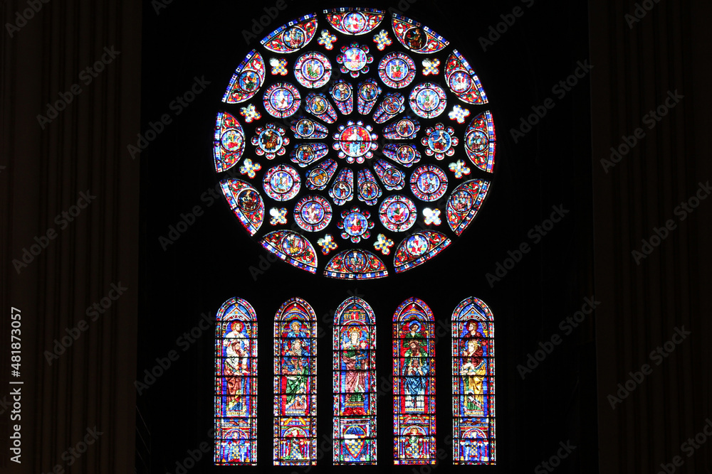 our lady cathedral in chartres (france)
