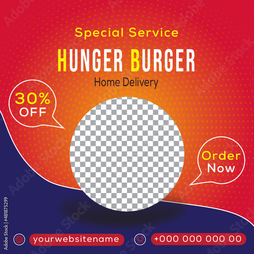 Restaurant Food Poster Template