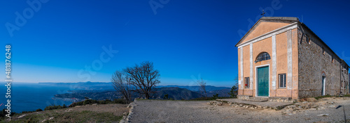 Church over the hills of Varazze