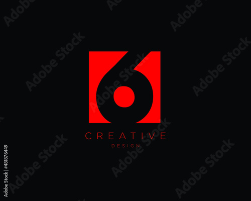 Creative Minimalist Letter 6 Logo Design | SIX Logo Design