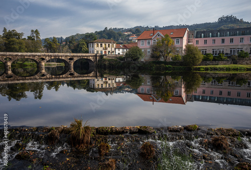 Landscape view of Arcos de Valdevez an Ancient Village in Minho, North of Portugal. photo