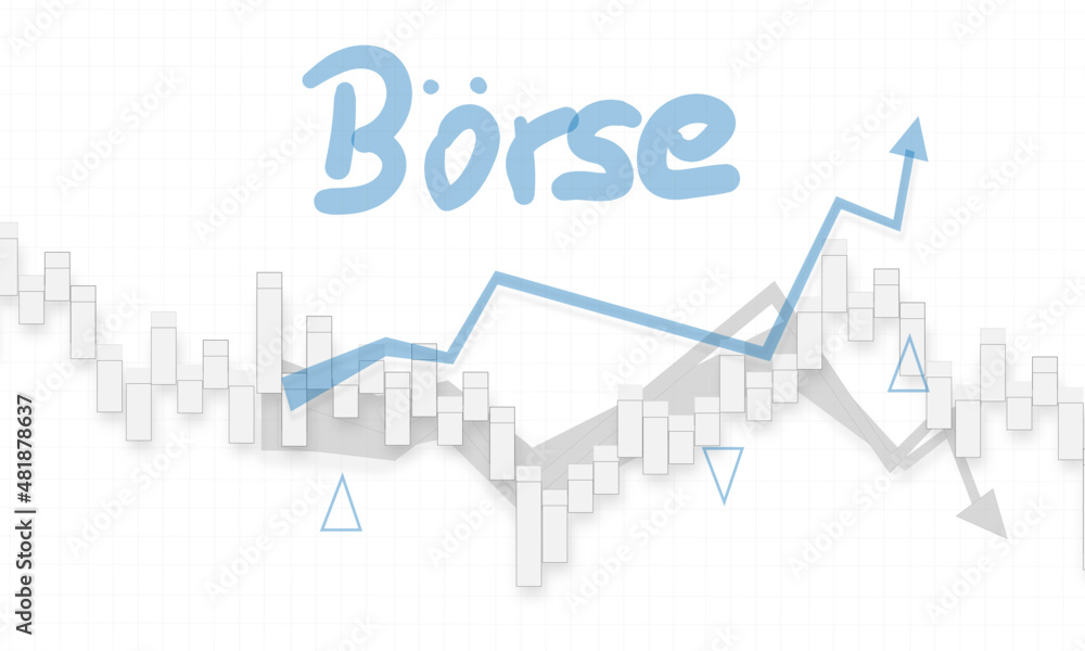 Obraz premium Börse Aktien Index Chart Hintergrund Abbildung Kursverlauf Grafik