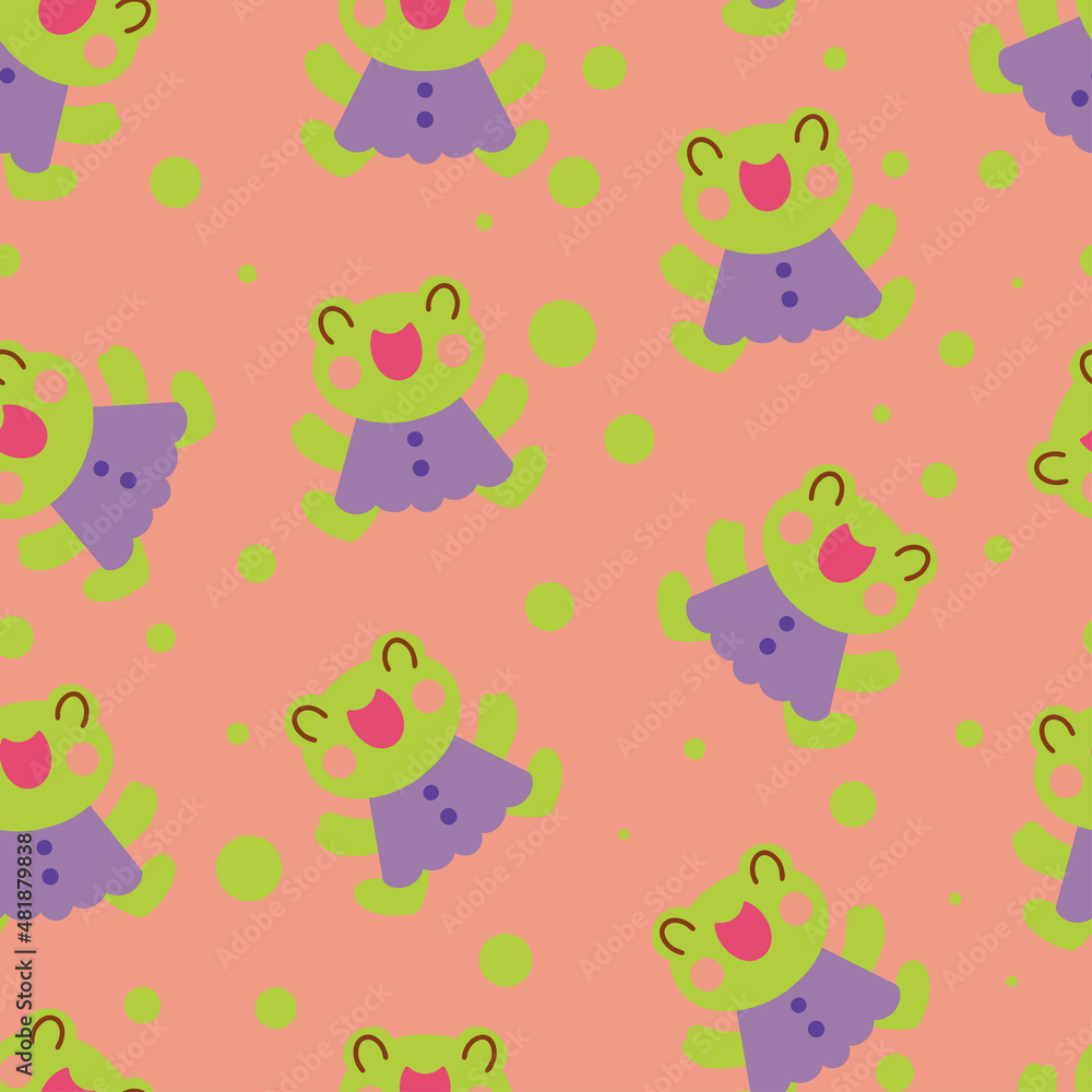Seamless vector pattern with cute animals character. Cute vector illustration for kids. Perfect print for fabric, textile, wallpaper, poster, postcard and gift wrapping. Pastel colors Seamless vector pattern with cute animals character. Cute vector illustration for kids. Perfect print for fabric, textile, wallpaper, poster, postcard and gift wrapping. Pastel colors