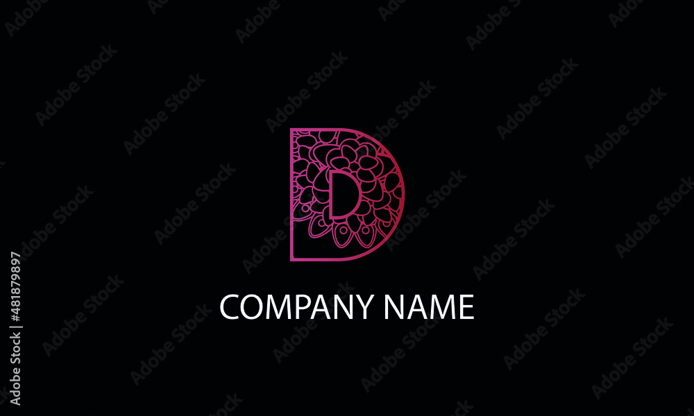 Letter D abstract monogram vector logo template Letter D abstract monogram vector logo template