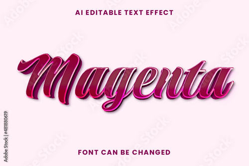 Magenta Text Effect