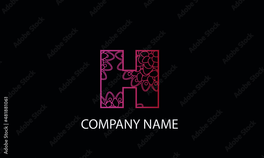 Letter H abstract monogram vector logo template Letter H abstract monogram vector logo template