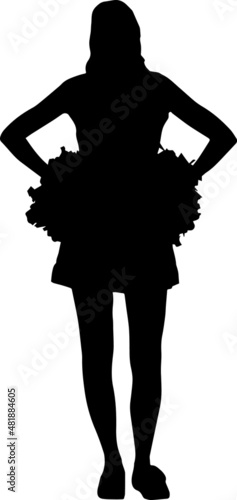 Cheerleader Silhouettes Cheerleader SVG EPS PNG