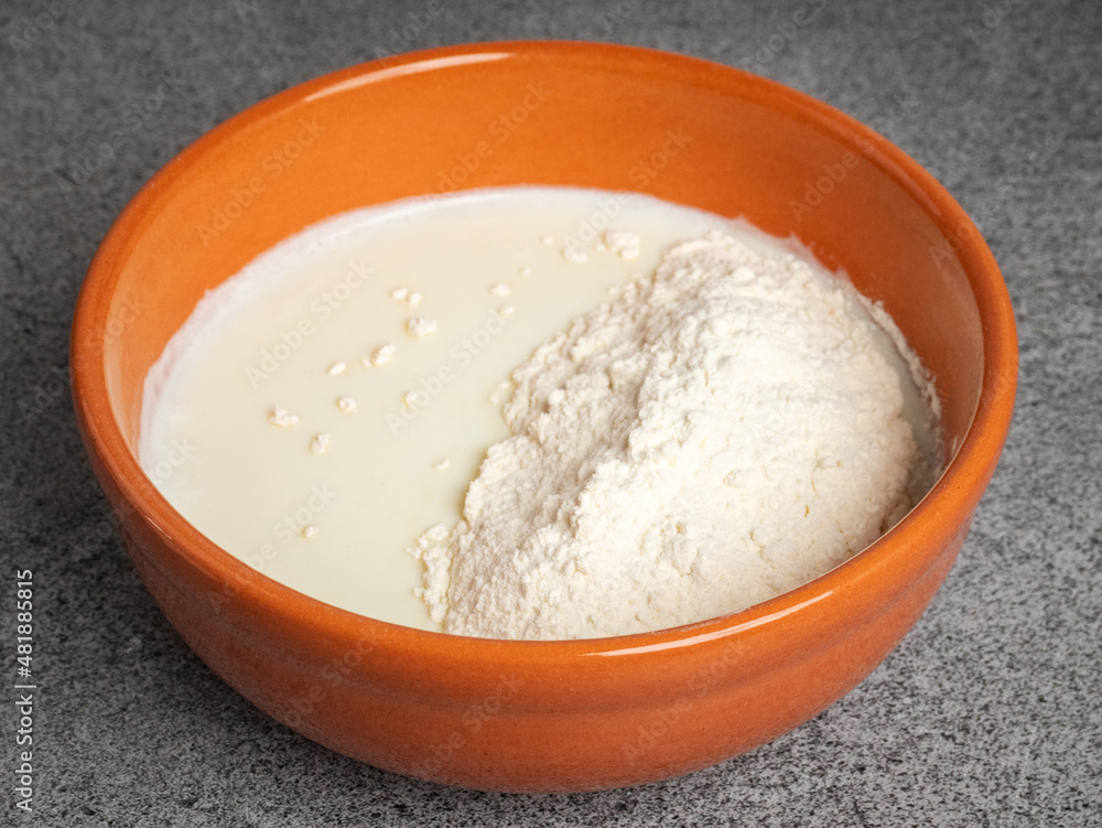 bowl of flour bowl of flour