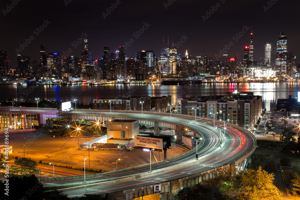 Fototapeta premium Lincoln Tunnel Nightlapse