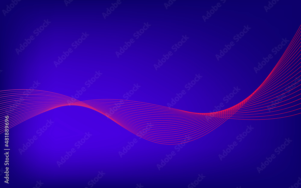 Fototapeta premium Abstract wavy background, smooth color wave