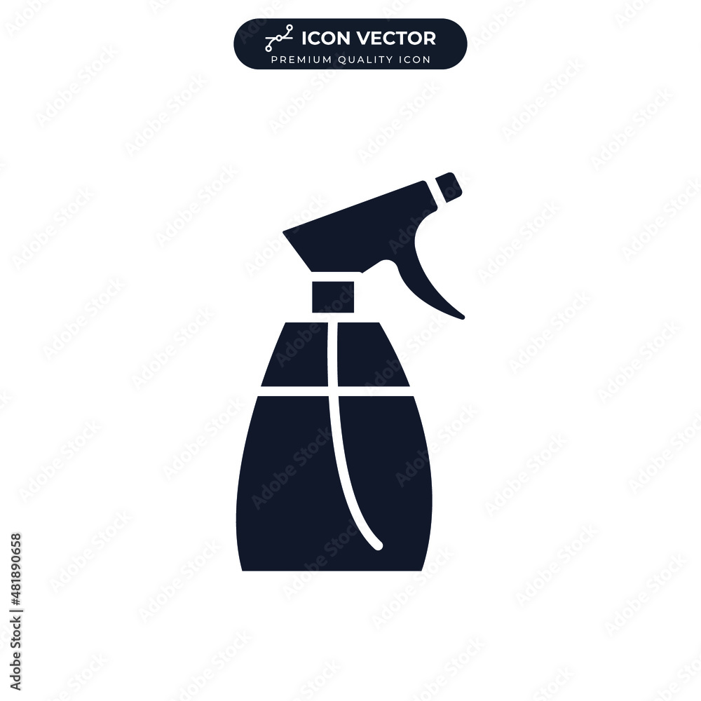 Spray bottle icon symbol template for graphic and web design collection logo vector illustration Spray bottle icon symbol template for graphic and web design collection logo vector illustration