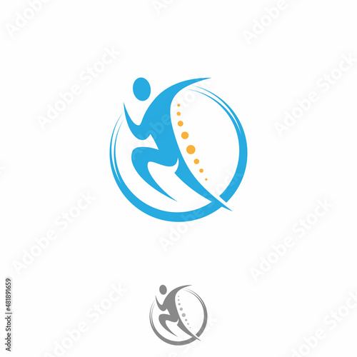 Chiropractic physiotherapy logo design