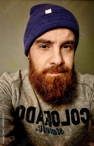 portrait of a man with a cigarette