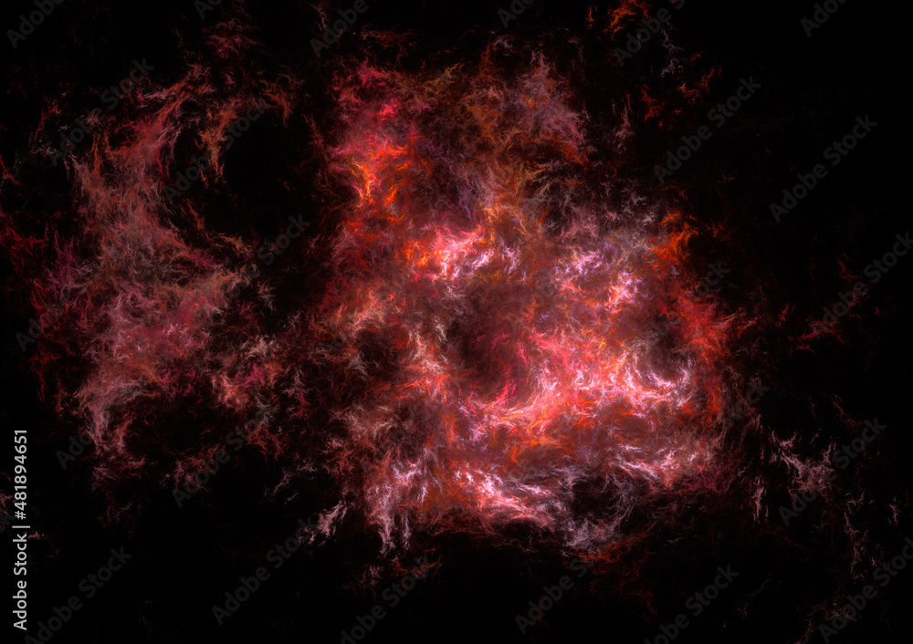 3d generated abstract fire background