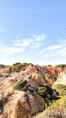 Ocean beach  cliffs in Portugal