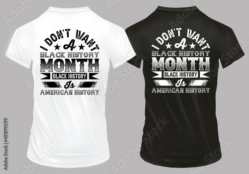 Black History Month Typography T-Shirt Design

File Included:

♦ 1 AI File
♦ 1 EPS File
♦ 1 SVG File
♦ 1 JPEG as a quick preview
♦ 2 PNG File = Black & White color (300dpi)
♦ 4500 pixels x 5400 pixels