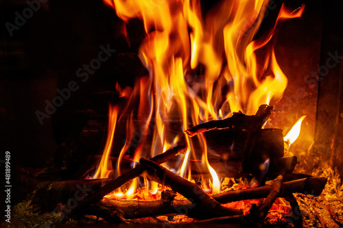 Burning billets in hot stove