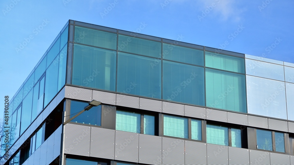 Facade of a modern apartment condominium in a sunny day Facade of a modern apartment condominium in a sunny day