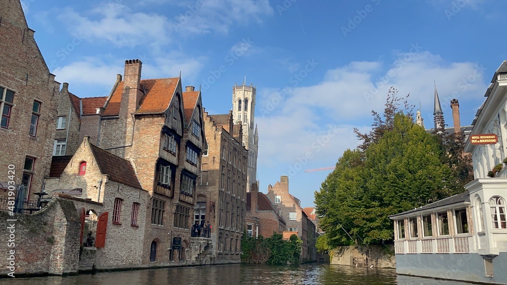 Naklejka premium Brujas Landscape Belgium Culture