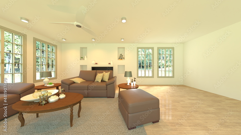 Fototapeta premium リビングルーム