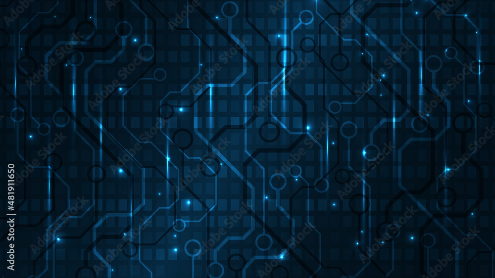Technology background circuit board Hi-tech communication concept innovation abstract background vector illustration Technology background circuit board Hi-tech communication concept innovation abstract background vector illustration