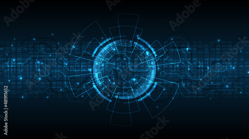 Technology background Hi-tech communication concept innovation abstract background vector illustration