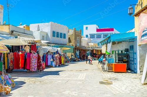 The old city market (souk), Kairouan, Tunisia photo
