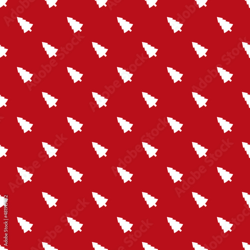 Seamless retro vector pattern with pine trees. Pattern can be used for wallpaper, fills, web page background, surface textures, wrapping paper.