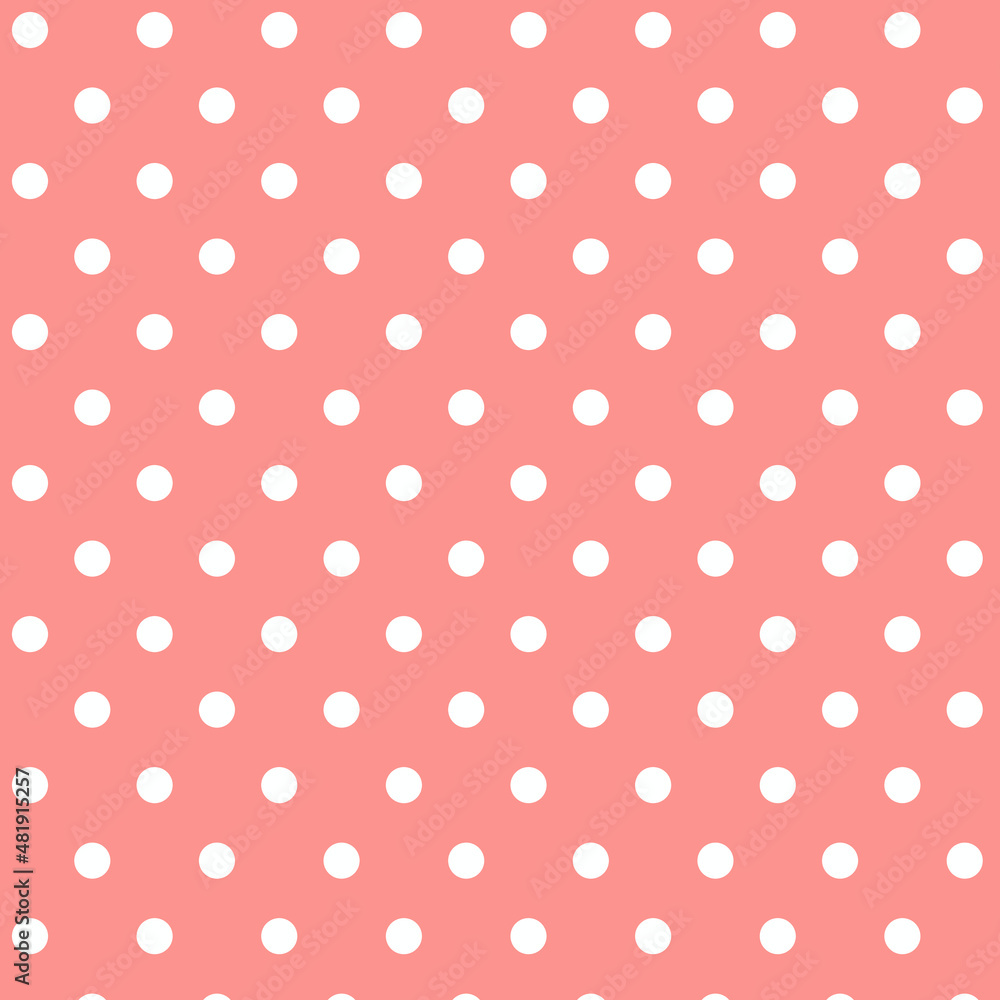 Seamless vector polka dots pattern. Retro. Pattern can be used for wallpaper, fills, web page background, surface textures.