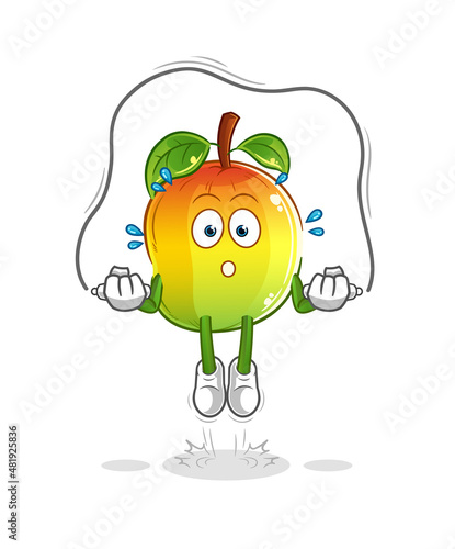 mango jump rope exercise. character vector