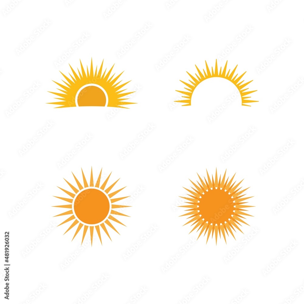 Fototapeta premium sun illustration logo