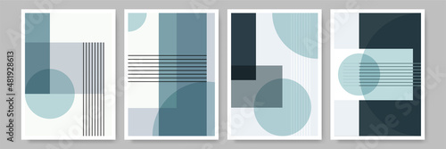 Shape abstract Flat Boho Geometric Neutral Color design Poster