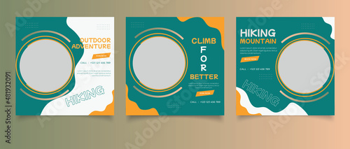 Instagram posts collection for hiking in nature