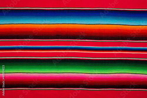 Mexican poncho cinco de mayo rug serape fiesta traditional background with stripes