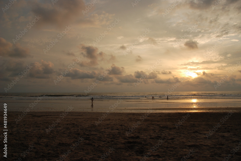 sunset at the beach