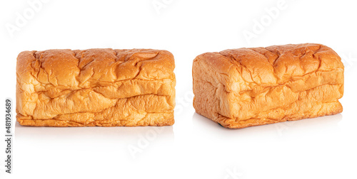 Bread isolated on white background.