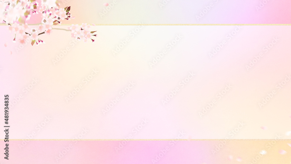 Pastel background material using cherry blossoms Pastel background material using cherry blossoms