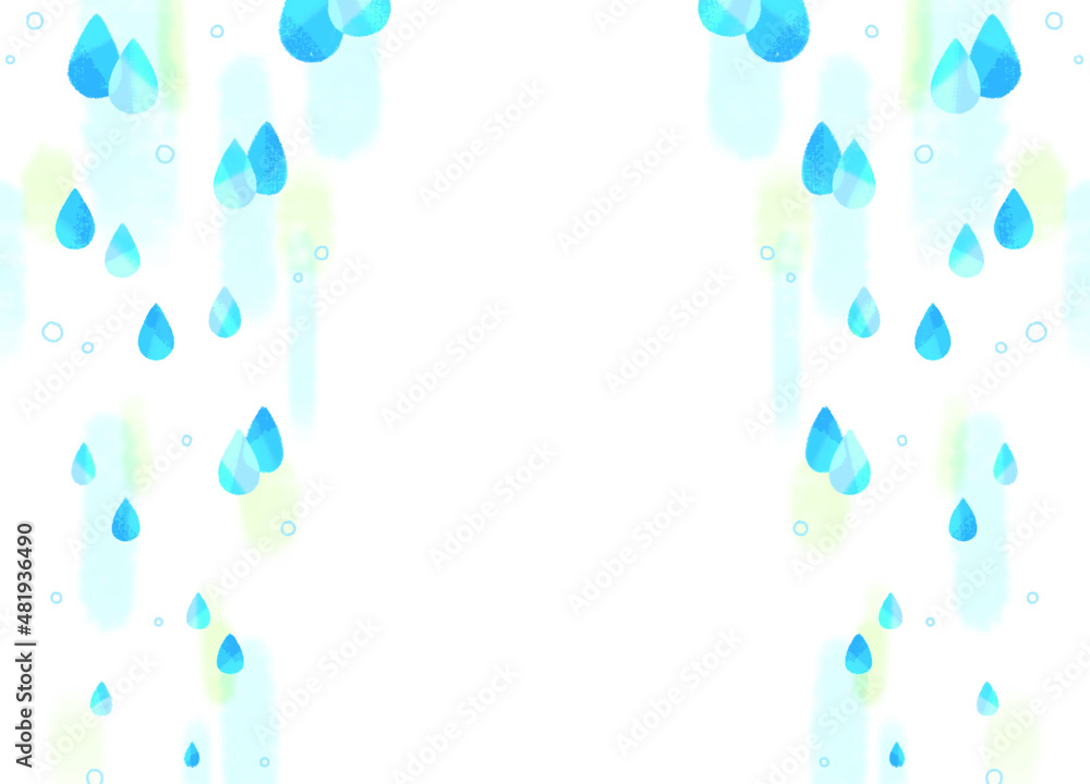 Raindrops or water drops background design. Digitally hand painted illustration. Raindrops or water drops background design. Digitally hand painted illustration.