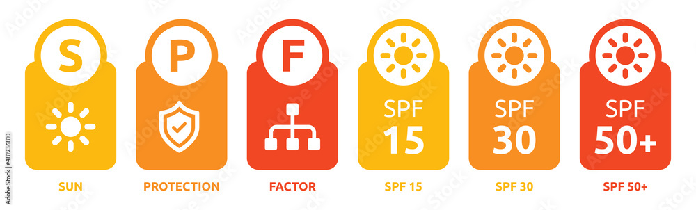 SPF banner. Sun, protection and factor icon sign. UV protection vector icon on white isolated background. SPF banner. Sun, protection and factor icon sign. UV protection vector icon on white isolated background.