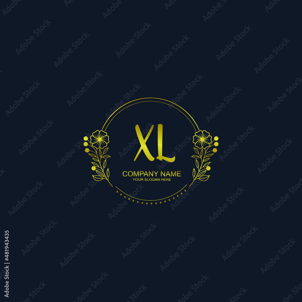 XL initial hand drawn wedding monogram logos XL initial hand drawn wedding monogram logos