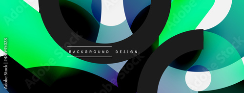 Circle abstract background. Vector illustration for wallpaper banner background card or landing page
