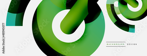 Circle abstract background. Vector illustration for wallpaper banner background card or landing page