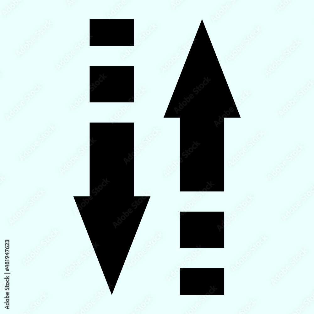 Black arrow icon vector EPS- 10