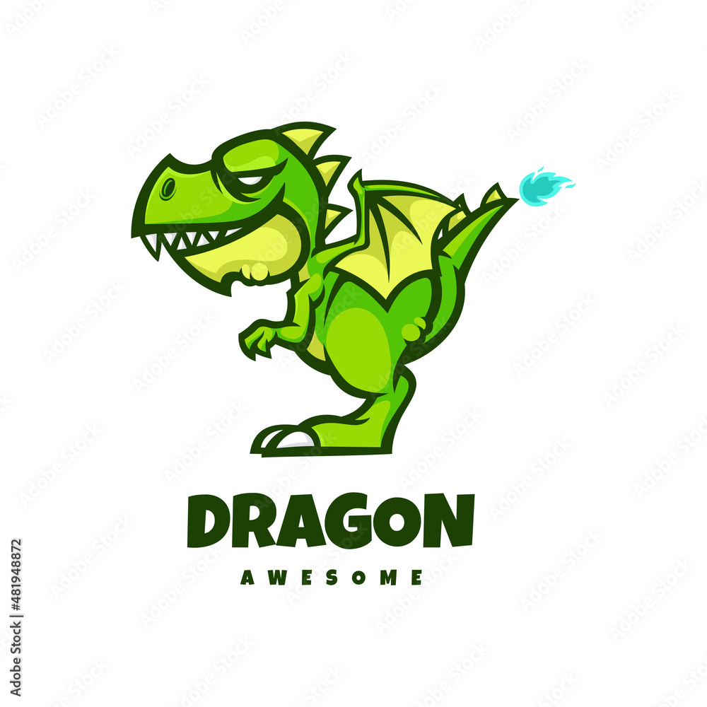 Illustration vector graphic of Dragon, good for logo design Illustration vector graphic of Dragon, good for logo design