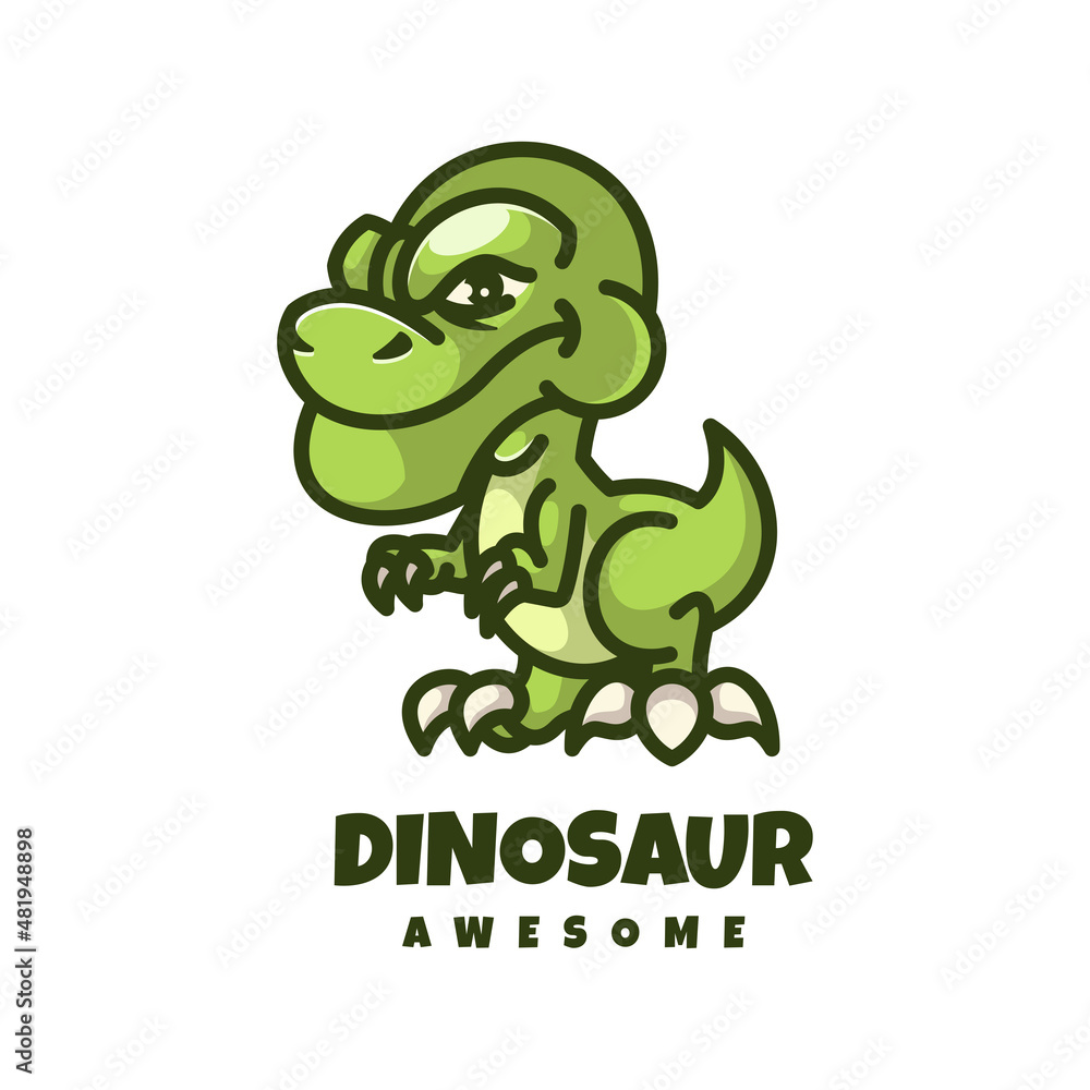 Naklejka premium Illustration vector graphic of Dinosaur, good for logo design