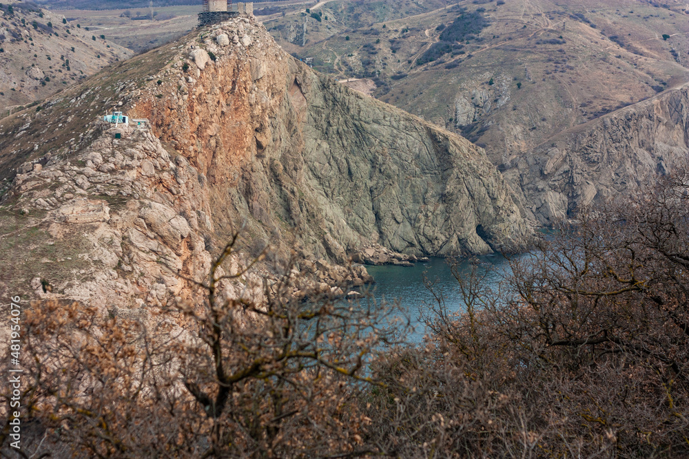 Sea and rocks of the Black Sea, Crimea