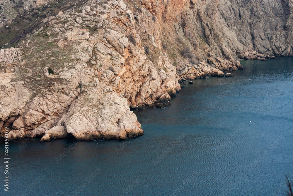 Sea and rocks of the Black Sea, Crimea
