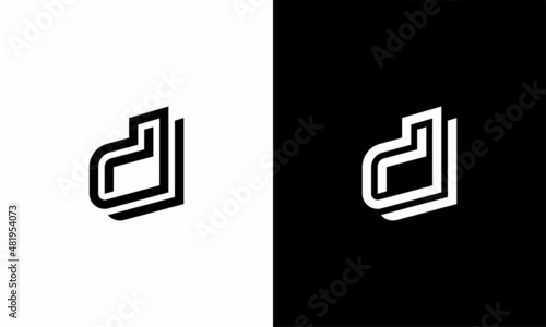Letter D logo. letter D logo icon design. Template elements. Geometric abstract logos		